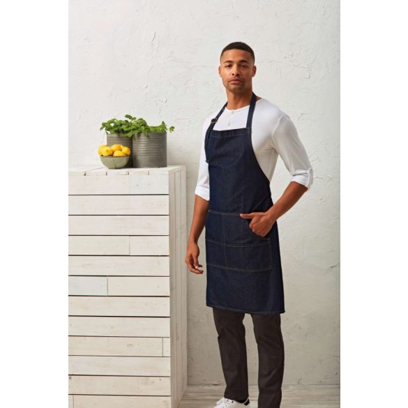 pr126 - Sort cu baveta si cusatura de blug PREMIER - [Indigo Denim]