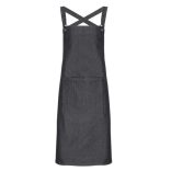 pr129 - Sort cu bretele incrucisate BARISTA - [Black Denim]