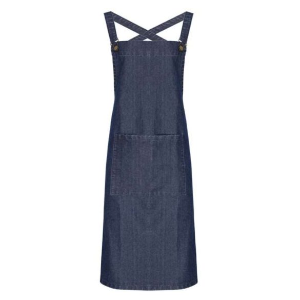 pr129 - Sort cu bretele incrucisate BARISTA - [Indigo Denim]