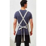 pr129 - Sort cu bretele incrucisate BARISTA - [Indigo Denim]