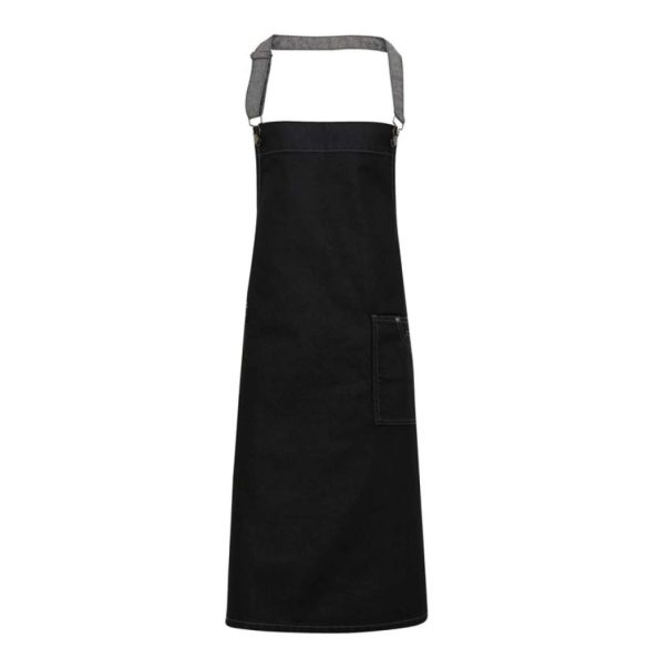pr134 - Sort cu baveta si aspect de blug DISTRICT - [Black Denim]