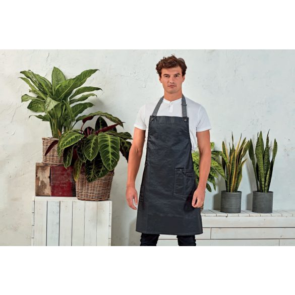 pr134 - Sort cu baveta si aspect de blug DISTRICT - [Black Denim]