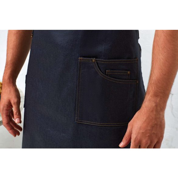 pr134 - Sort cu baveta si aspect de blug DISTRICT - [Black Denim]