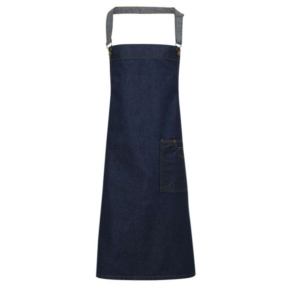 pr134 - Sort cu baveta si aspect de blug DISTRICT - [Indigo Denim]