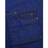 pr134 - Sort cu baveta si aspect de blug DISTRICT - [Indigo Denim]