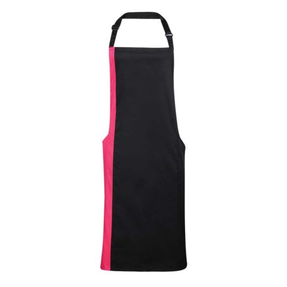 pr162 - Sort cu baveta in 2 culori COLOURS COLLECTION - [Black/Hot Pink]