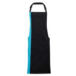 pr162 - Sort cu baveta in 2 culori COLOURS COLLECTION - [Black/Turquoise]