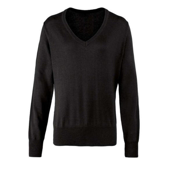 pr696 - Pulover dama V-neck Premier [Black]