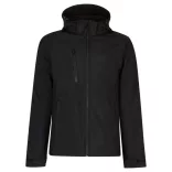 re701 - Softshell barbati cu 3 straturi si gluga Venturer [Black/Black]