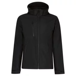  re701 - Softshell barbati cu 3 straturi si gluga Venturer [Black/Black]