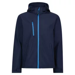   re701 - Softshell barbati cu 3 straturi si gluga Venturer [Navy/French Blue]
