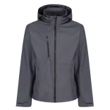 re701 - Softshell barbati cu 3 straturi si gluga Venturer [Seal Grey/Black]