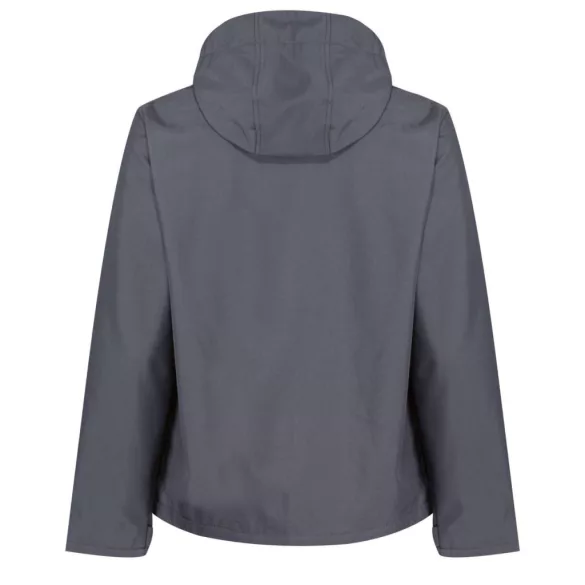 re701 - Softshell barbati cu 3 straturi si gluga Venturer [Seal Grey/Black]