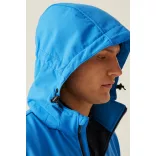 re701 - Softshell barbati cu 3 straturi si gluga Venturer [Seal Grey/Black]