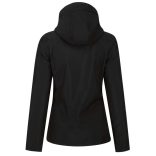 re702 - Softshell dama cu 3 straturi si gluga Venturer [Black/Black]