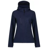 re702 - Softshell dama cu 3 straturi si gluga Venturer [Navy/Navy]