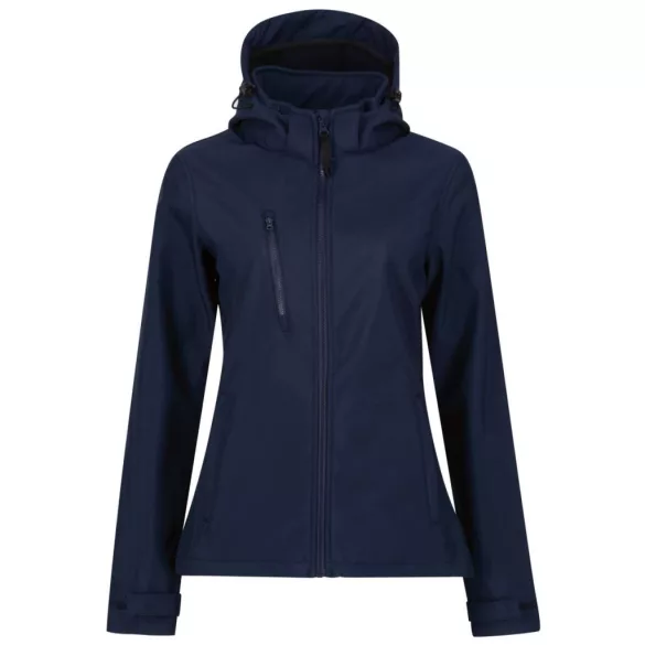 re702 - Softshell dama cu 3 straturi si gluga Venturer [Navy/Navy]