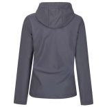 re702 - Softshell dama cu 3 straturi si gluga Venturer [Seal Grey/Black]