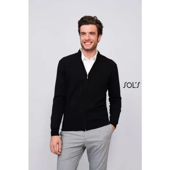 so00548 - Cardigan barbati Sol's Gordon [Black]