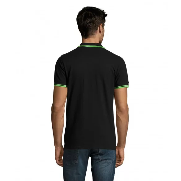 so00577-Tricou-polo-adult-barbat-Sols-Pasadena-Black-Lime