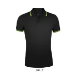 so00577-Tricou-polo-adult-barbat-Sols-Pasadena-Black-Lime