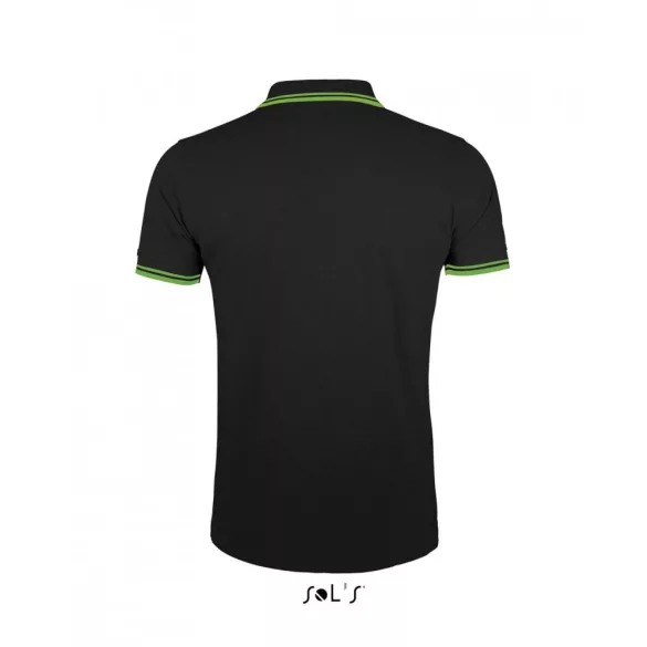 so00577-Tricou-polo-adult-barbat-Sols-Pasadena-Black-Lime