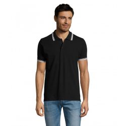 so00577-Tricou-polo-adult-barbat-Sols-Pasadena-Black-White