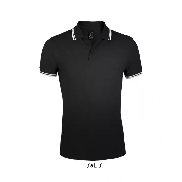 so00577-Tricou-polo-adult-barbat-Sols-Pasadena-Black-White