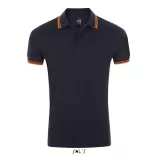 so00577-Tricou-polo-adult-barbat-Sols-Pasadena-French-Navy-Neon-Orange