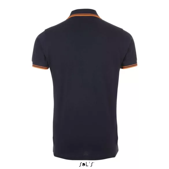 so00577-Tricou-polo-adult-barbat-Sols-Pasadena-French-Navy-Neon-Orange