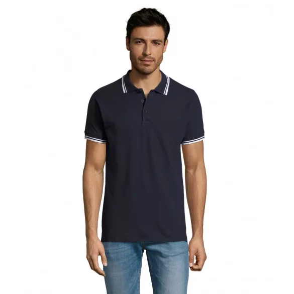 so00577-Tricou-polo-adult-barbat-Sols-Pasadena-French-Navy-White