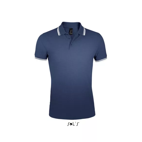 so00577-Tricou-polo-adult-barbat-Sols-Pasadena-French-Navy-White