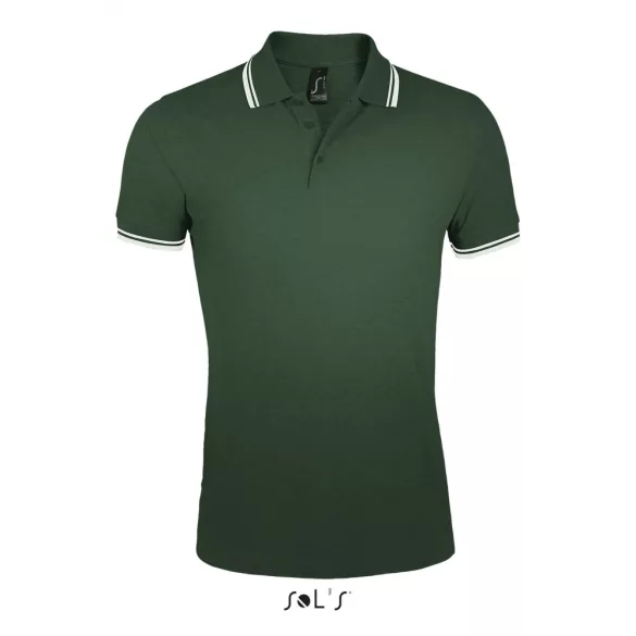 so00577-Tricou-polo-adult-barbat-Sols-Pasadena-Forest-Green-White