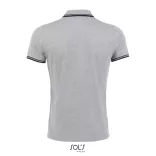 so00577 - Tricou polo adult barbat Sol's Pasadena Pique  [Grey/Navy]