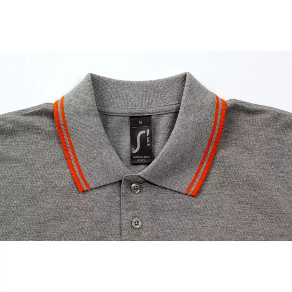 so00577 - Tricou polo adult barbat Sol's Pasadena Pique  [White/Aqua]