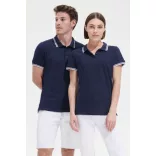 so00577 - Tricou polo adult barbat Sol's Pasadena Pique  [White/Aqua]