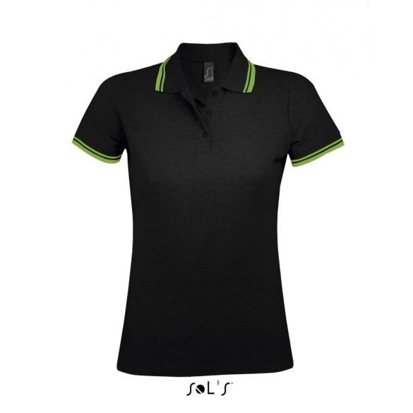 so00578-Tricou-polo-adult-dama-Sols-Pasadena-Black-Lime