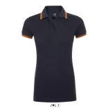 so00578-Tricou-polo-adult-dama-Sols-Pasadena-French-Navy-Neon-Orange