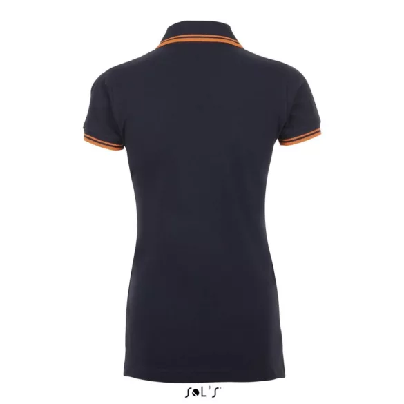 so00578-Tricou-polo-adult-dama-Sols-Pasadena-French-Navy-Neon-Orange
