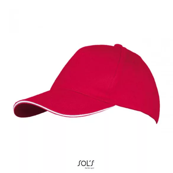 SO00594-Sapca-din-bumbac-pieptanat-5-panele-LONG-BEACH-RedWhite