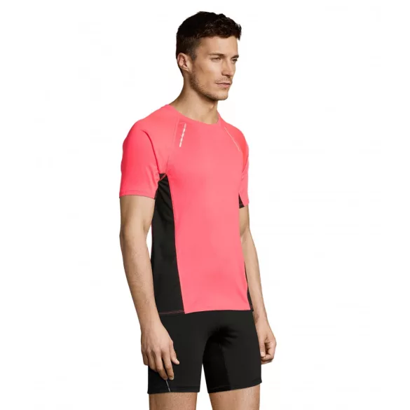 so01414nec-Tricou-sport-alergare-adult-barbat-SOLS-SYDNEY-Neon-Coral