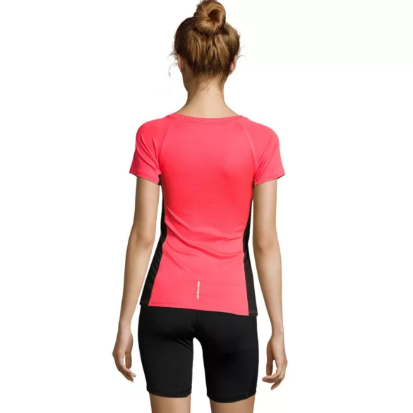 so01415nec-Tricou-sport-alergare-adult-dama-SOLS-SYDNEY-Neon-Coral