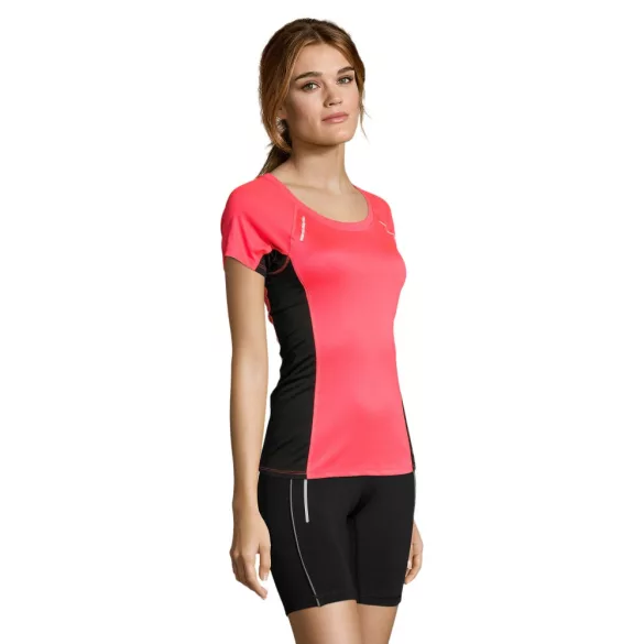 so01415nec-Tricou-sport-alergare-adult-dama-SOLS-SYDNEY-Neon-Coral