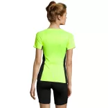 so01415ney-Tricou-sport-alergare-adult-dama-SOLS-SYDNEY-Neon-Yellow
