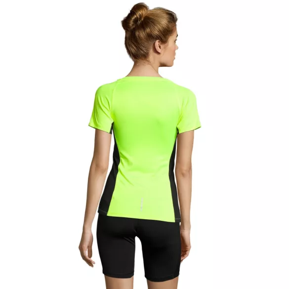 so01415ney-Tricou-sport-alergare-adult-dama-SOLS-SYDNEY-Neon-Yellow