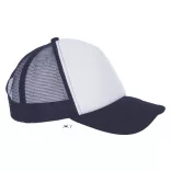 SO01668-Sapca-5-panele-tip-trucker-BUBBLE-WhiteFrench-Navy