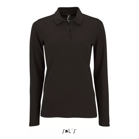so02083-Tricou-polo-cu-maneca-lunga-adult-dama-SOLS-PERFECT-LSL-Black
