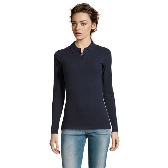 so02083-Tricou-polo-cu-maneca-lunga-adult-dama-SOLS-PERFECT-LSL-French-Navy