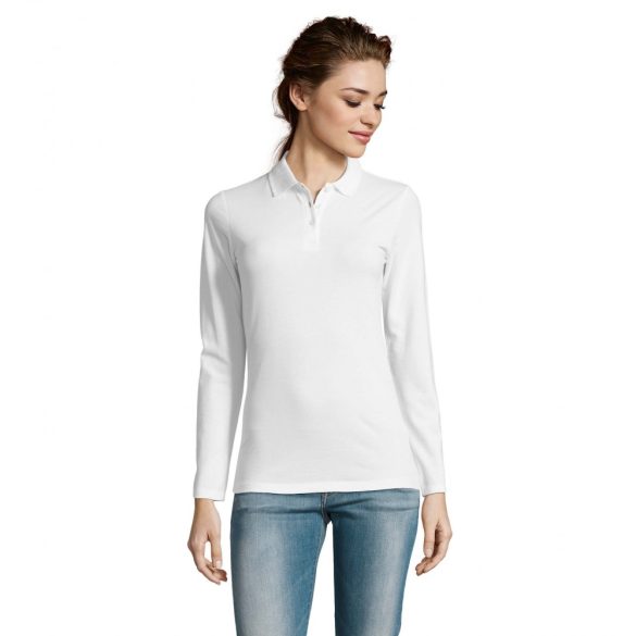 so02083-Tricou-polo-cu-maneca-lunga-adult-dama-SOLS-PERFECT-LSL-White