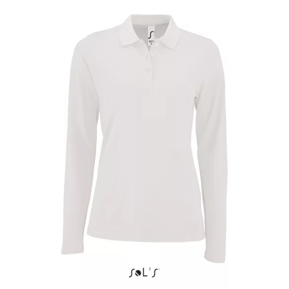 so02083-Tricou-polo-cu-maneca-lunga-adult-dama-SOLS-PERFECT-LSL-White